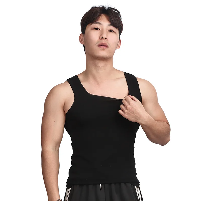 

Жилет мужской бесшовный однотонный, майка с квадратным вырезом для бега, спорта, фитнеса, тренировок, дышащий Топ, лето 2021