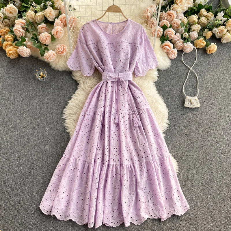 ALPHALMODA богемное платье из хлопка