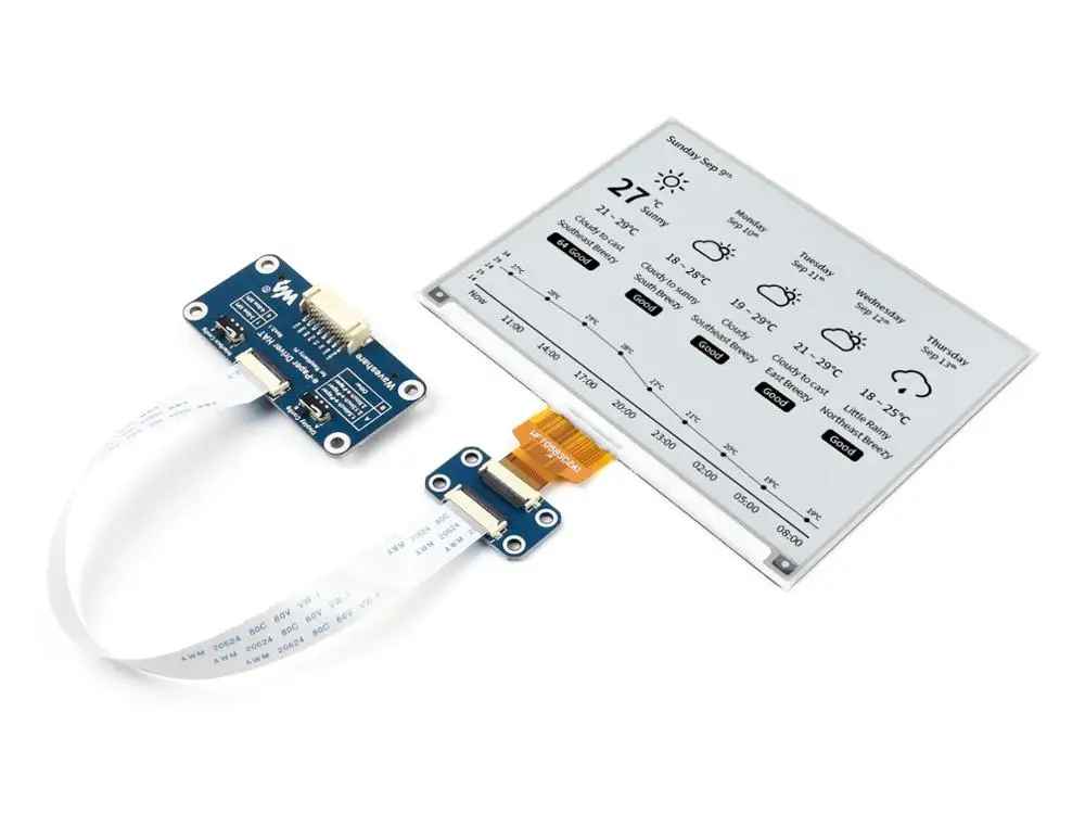 Waveshare 5 83 дюйма E Бумага Ink Дисплей шляпа для Raspberry Pi 648 × 480 Пиксели черный/белый цвет