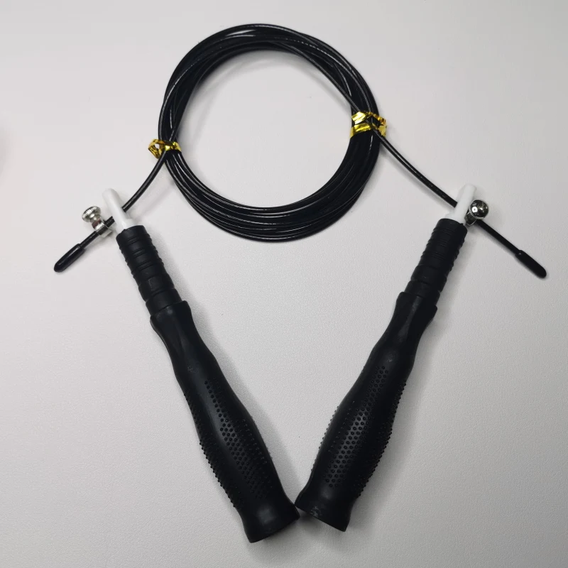 

Дешевый 2,5 мм стальной шнур скоростной Скакалка со встроенным шариковым подшипником двойной под Фитнес Базовый инструмент свободный вес