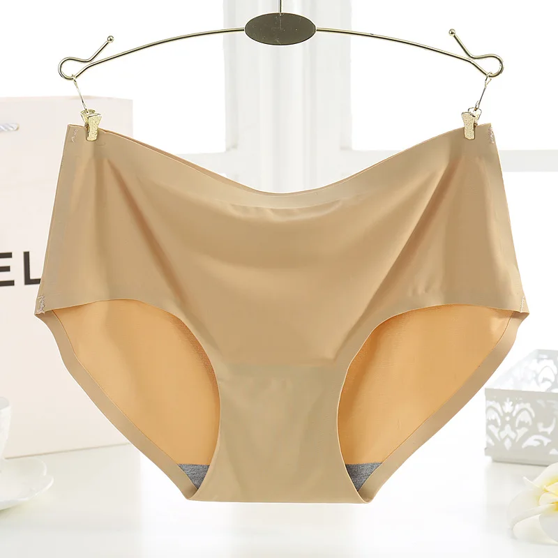 Sexy Panties For Women Briefs Set Seamless Lingerie Solid Mid-Waist Cotton Panty Female Underpants Underwear seamless panties | Женская