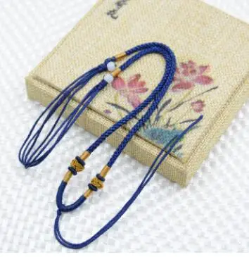 

5Pcs Chinese Handmade Knotted Love Rope String For Necklaces Jade Pendant Beads