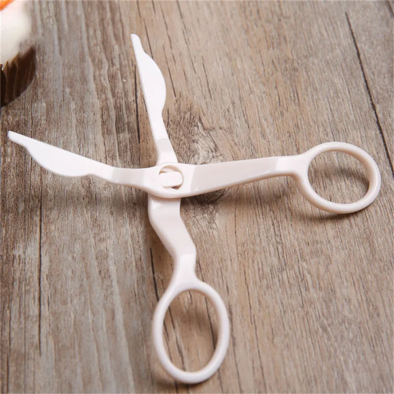 

2Pcs Piping Flower Scissors Nail Safety Rose Decor Lifter Fondant Cake Decorating Tray Cream Transfer Baking Pastry Tools