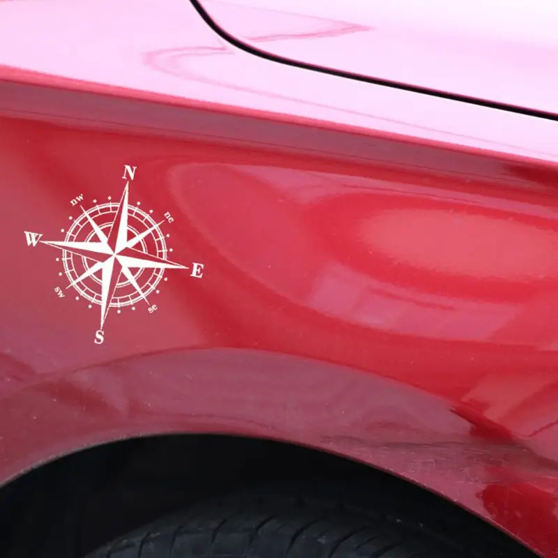 

15cm*15cm Art Design Vinyl NSWE Compass Car Stickers Decals Black/White