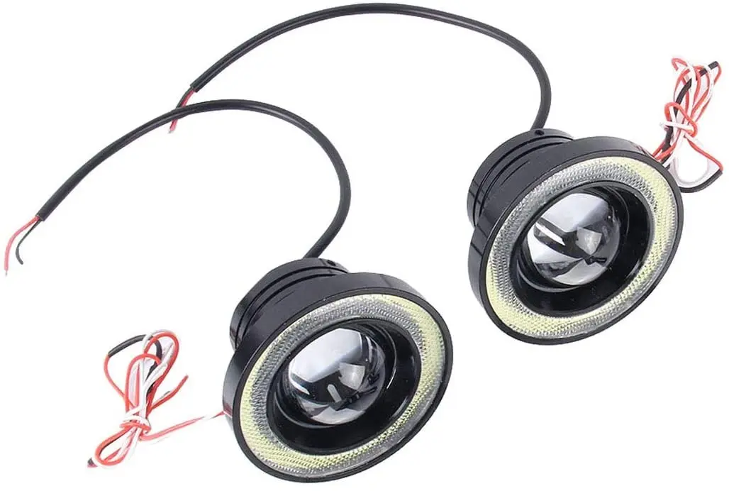 

Автомобильные Внешние фары Chenyouwen, 3,5 дюйма, 12 В постоянного тока, 10 Вт, 7000 лм, K, противотуманные фары «ангельские глазки» (белый свет + белый св...