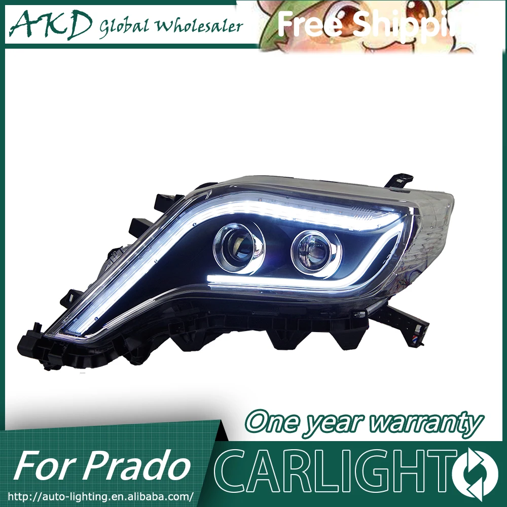 АКД автомобильный Стайлинг для Toyota Новые Prado фары 2014 2015 LC200 светодиодный DRL Bi Xenon
