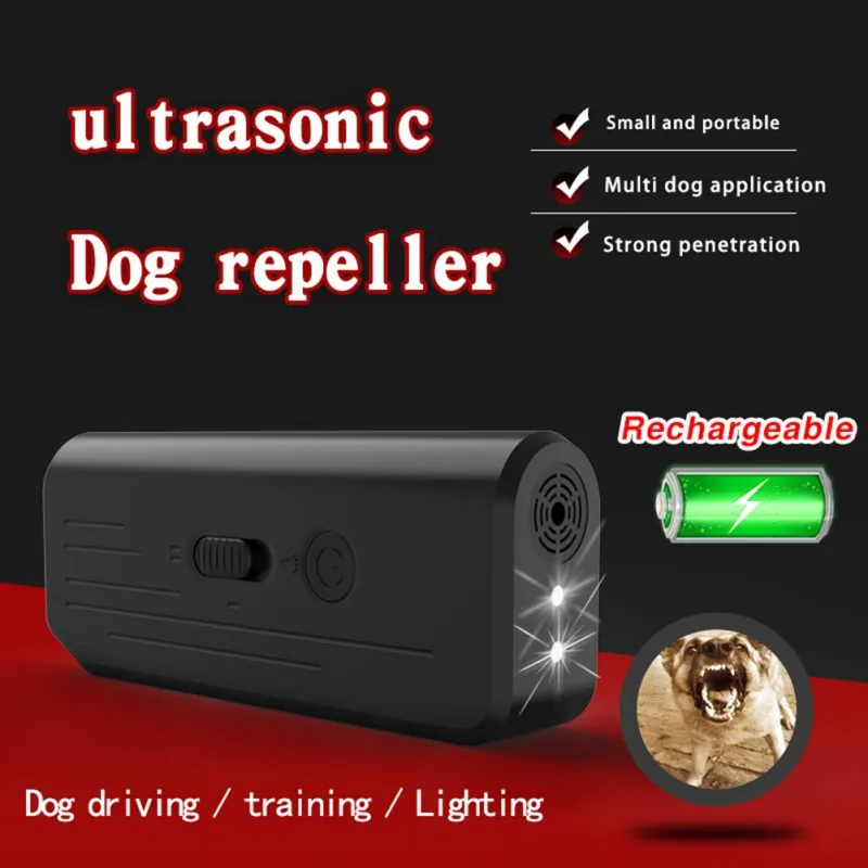 

New Pet Dog Repeller Anti Barking Stop Bark Training Device Trainer LED Ultrasonic Anti Barking Ultrasonic Pet Trainer
