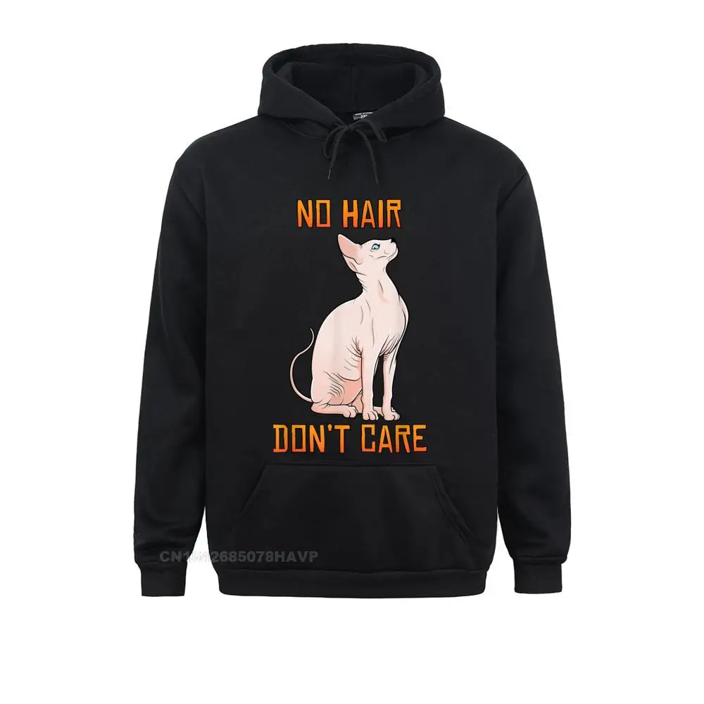 Cute Hairless Sphynx CaHoodie No Hair Dont Care Hoodie Hoodies 2021 Discount Comfortable Long Sleeve Young Sweatshirts Clothes