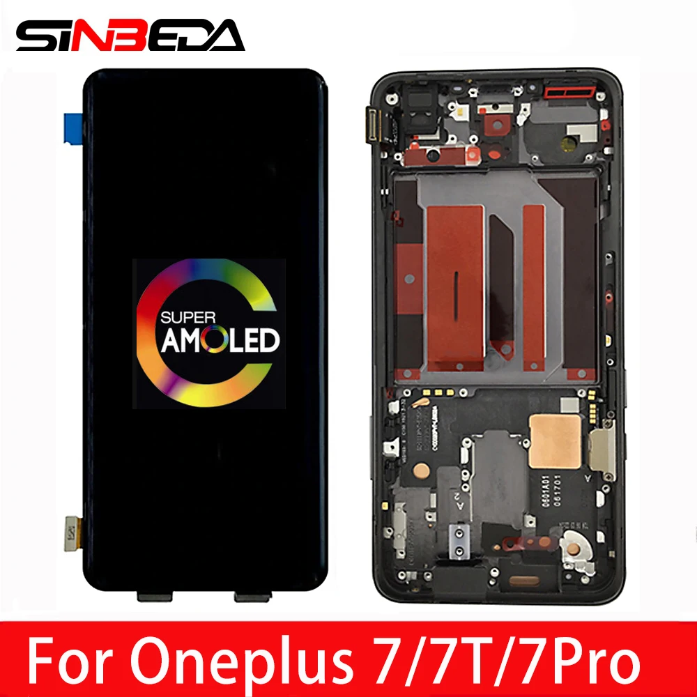 6 41 ''Super AMOLED для Oneplus 7 ЖК дисплей сенсорный экран дигитайзер сборка One Plus