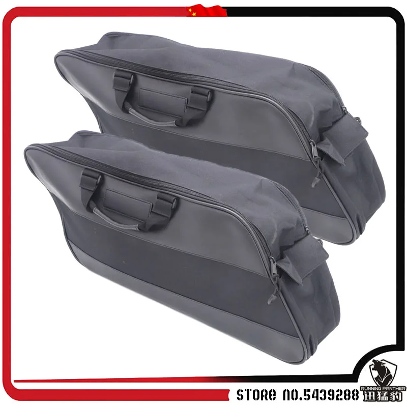 

Motorcycle Luggage Bag Saddlebag Leather + nylon For Harley Touring 1996-2013 97 98 99 2000 2001 2002 1pair