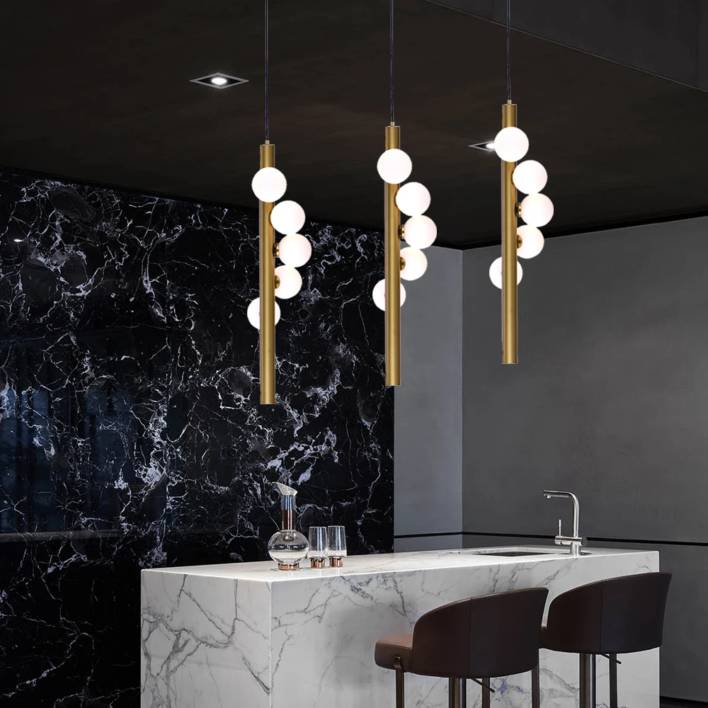 Новая современная люстра освещение светодиодный Стекло лампа AC110V 220v Гостиная