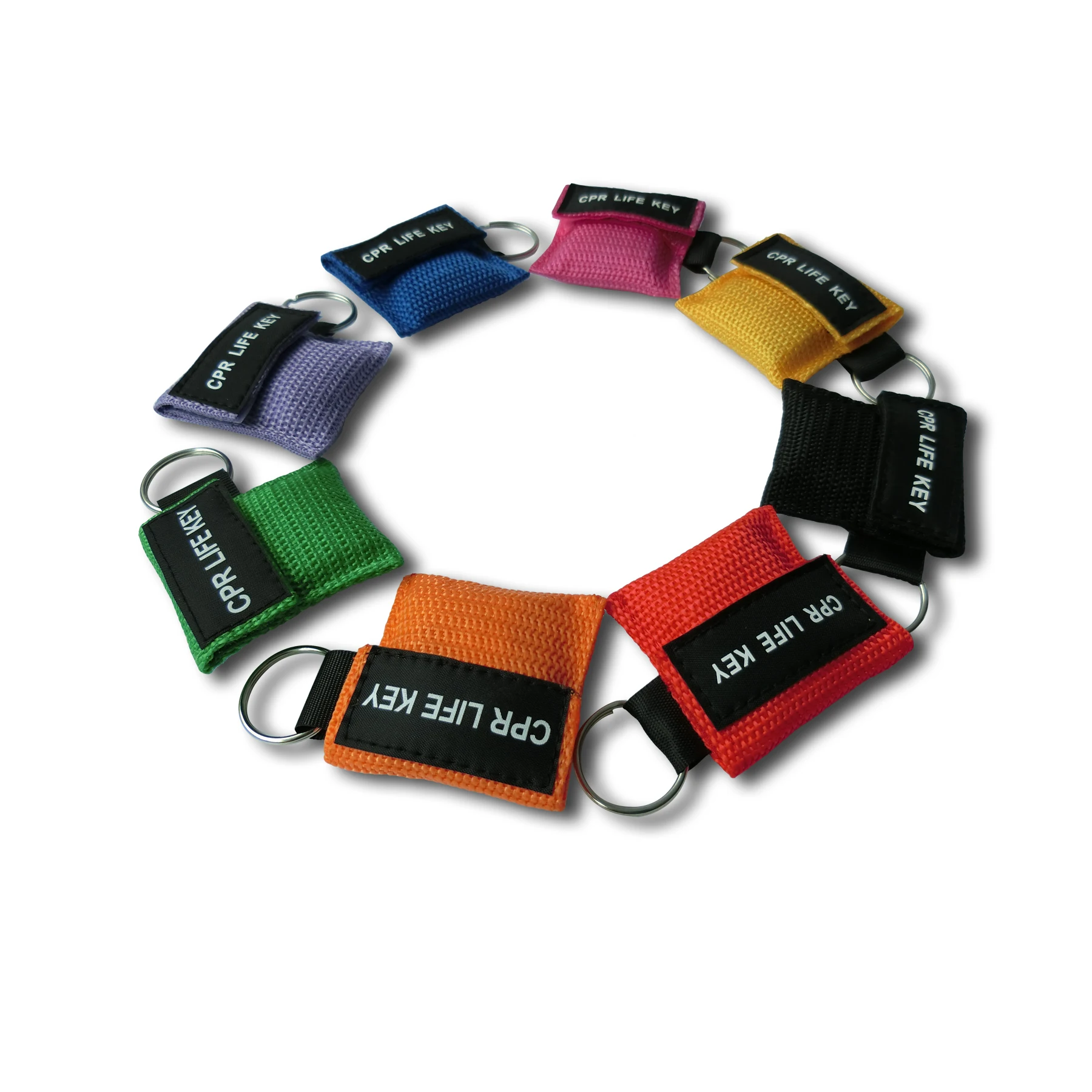 

100Pcs/Lot CPR Life Key CPR Face Shield For First Aid With CPR Breather Valve Emergency Rescue CPR Protection Barrier