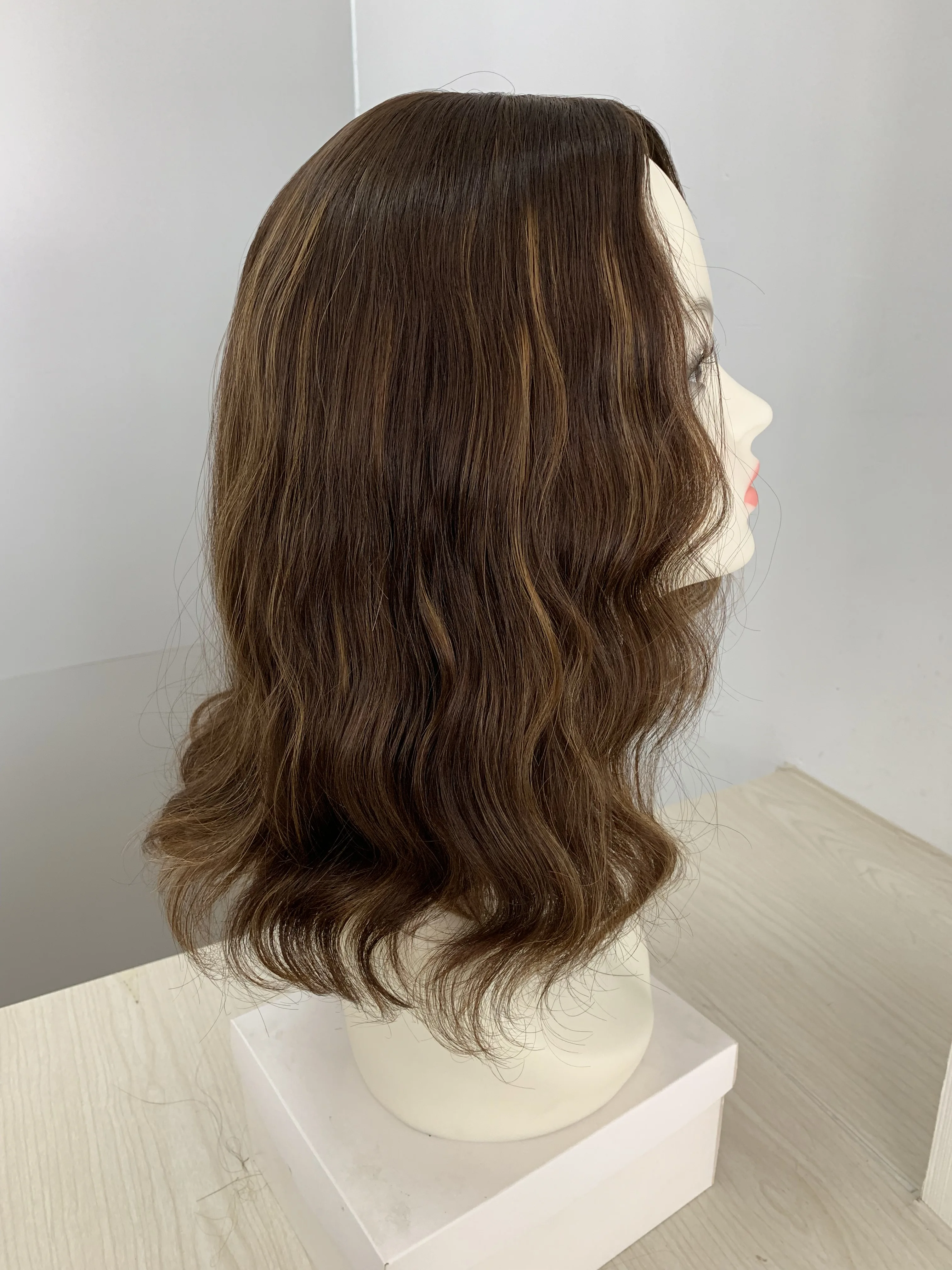 Парик из необработанных волос 14 дюймов|Еврейские кошерные парики| |