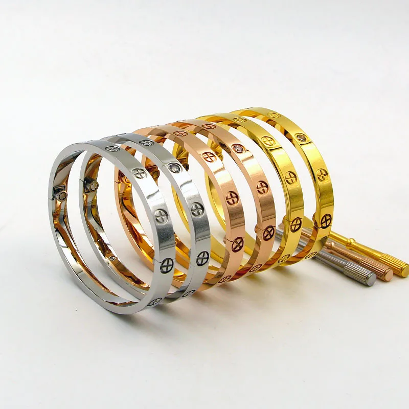 Роскошные титана классический дизайн браслеты с крестом Регулируемый отверткой