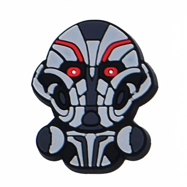 50PCS Wholesale Mix Falcon Rocket Raccoon Ant Man Icon PVC Flat Back For DIY Kids Pendant Shoes Charms Avenger Hero Accessories - купить по