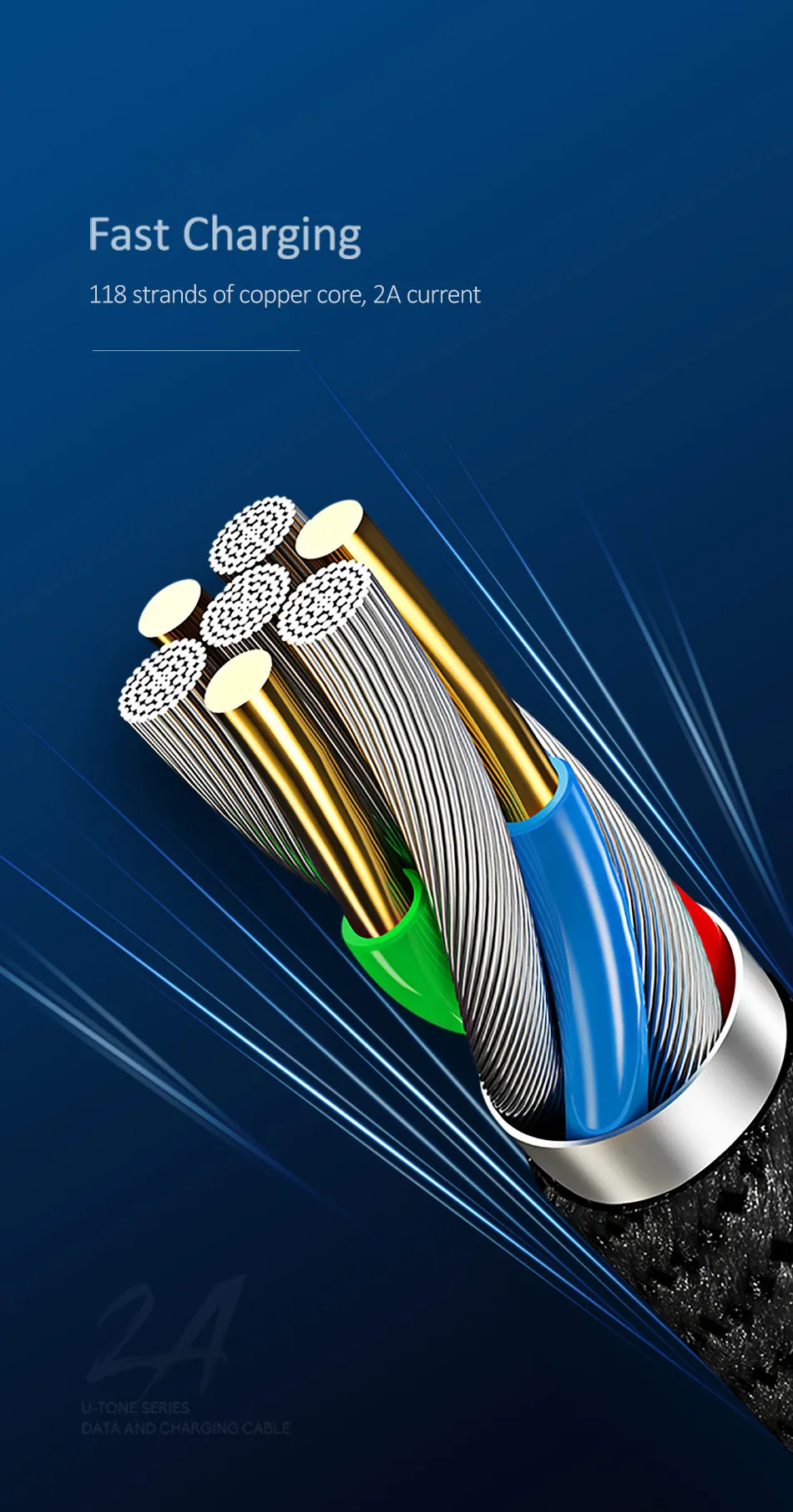 USAMS Smart power off QC3.0 type C зарядный защитный кабель для samsung huawei Xiaomi USB C кабель с автоматическим отключением кабель type-c