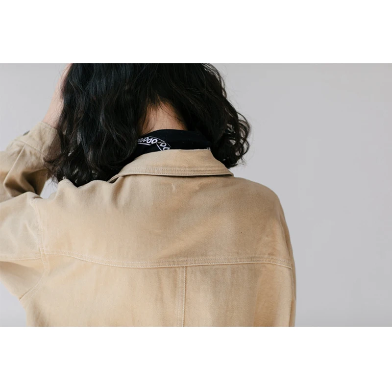 Куртка женская джинсовая короткая однотонная белая куртка из 100% хлопка в