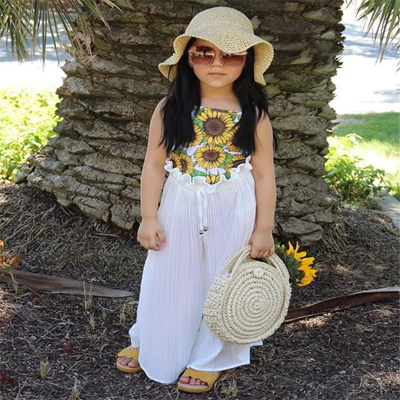 Комплект детской одежды для девочек из 2 предметов жилет на бретельках с