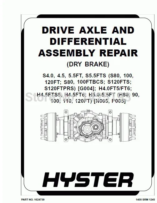 Hyster Class 5 Internal Combustion Engine Trucks - Pneumatic Tire Repair Manuals 2021 (HTML+PDF) |