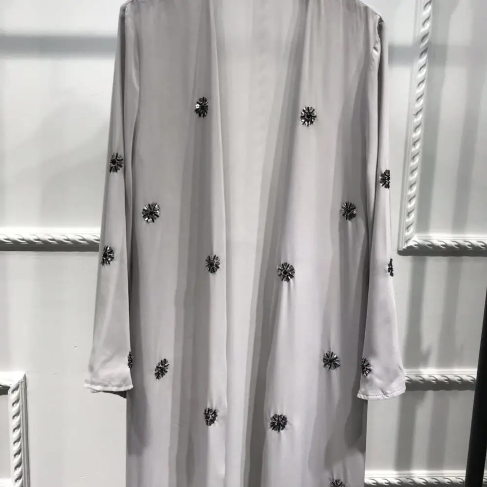 Турецкое кимоно KUCLUT верхние брюки мусульманское модное платье Abayas Hijab Robe Дубай