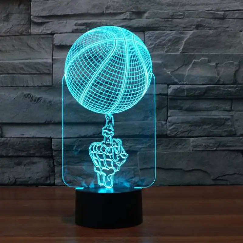 [Семь Неоновые] пожарная машина Firman акриловый 7 Цвета настольная лампа 3D Новый