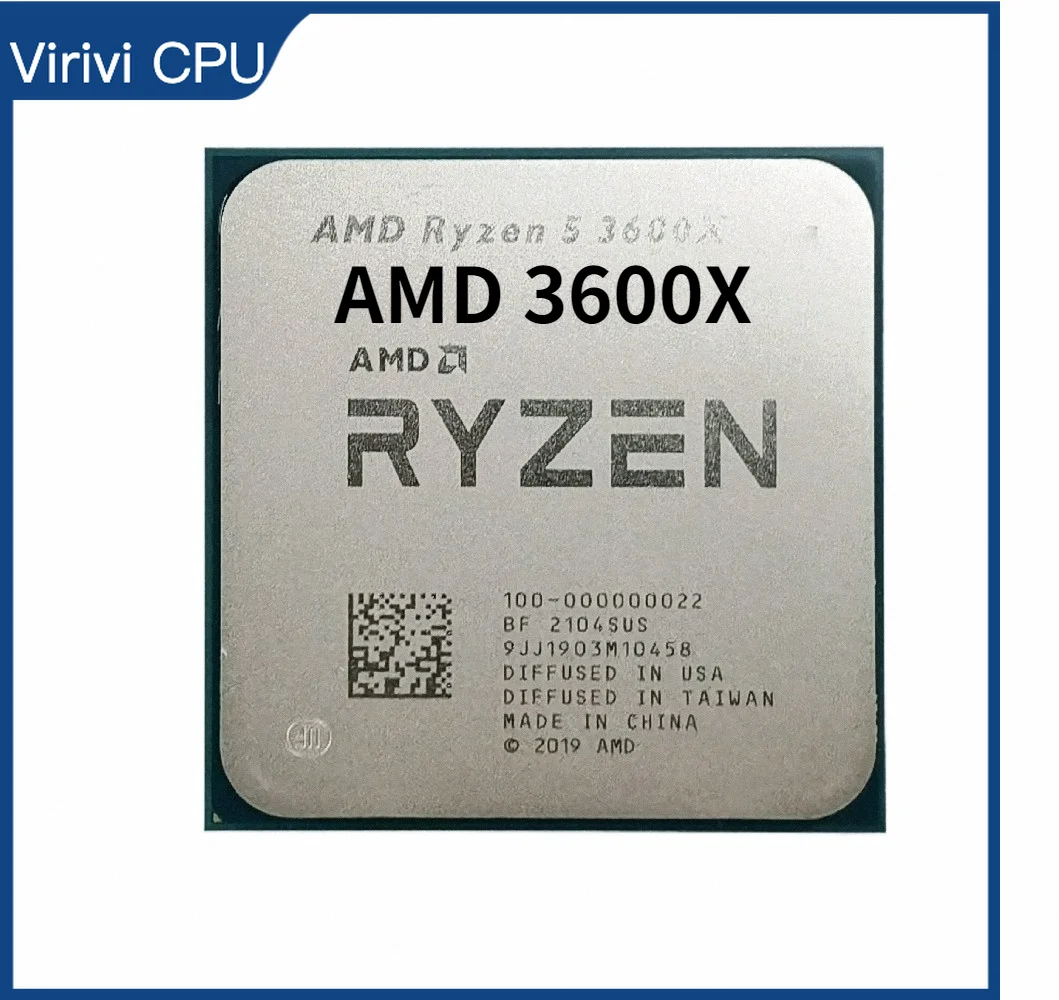 Online AMD Ryzen 5 3600X R5 3600X 3,8 GHz Sechs-Core Zwölf-Gewinde CPU Prozessor 7NM 95W L3 = 32M 100-000000022 Buchse AM4