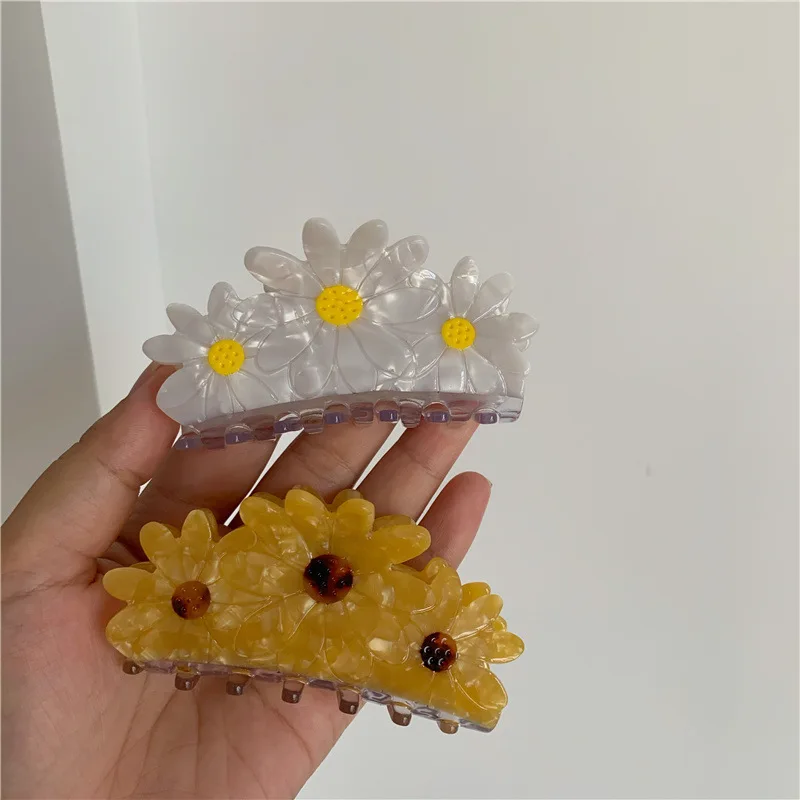 

Korean Design Sense Of Niche Sunflower Acetic Acid Hair Claw Clip
