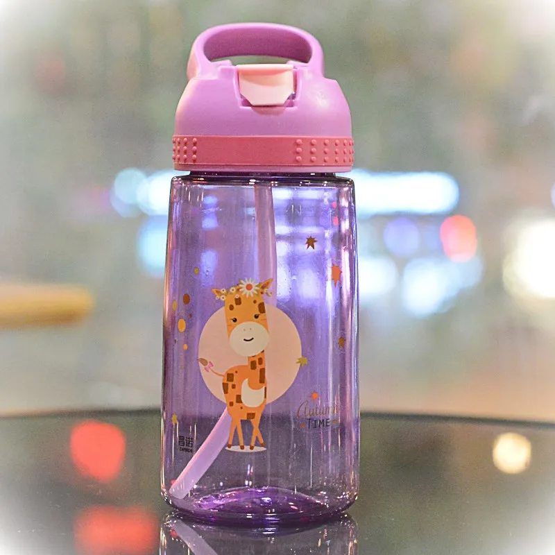 450 мл пластиковая мультяшная бутылка для воды кухонные аксессуары детская