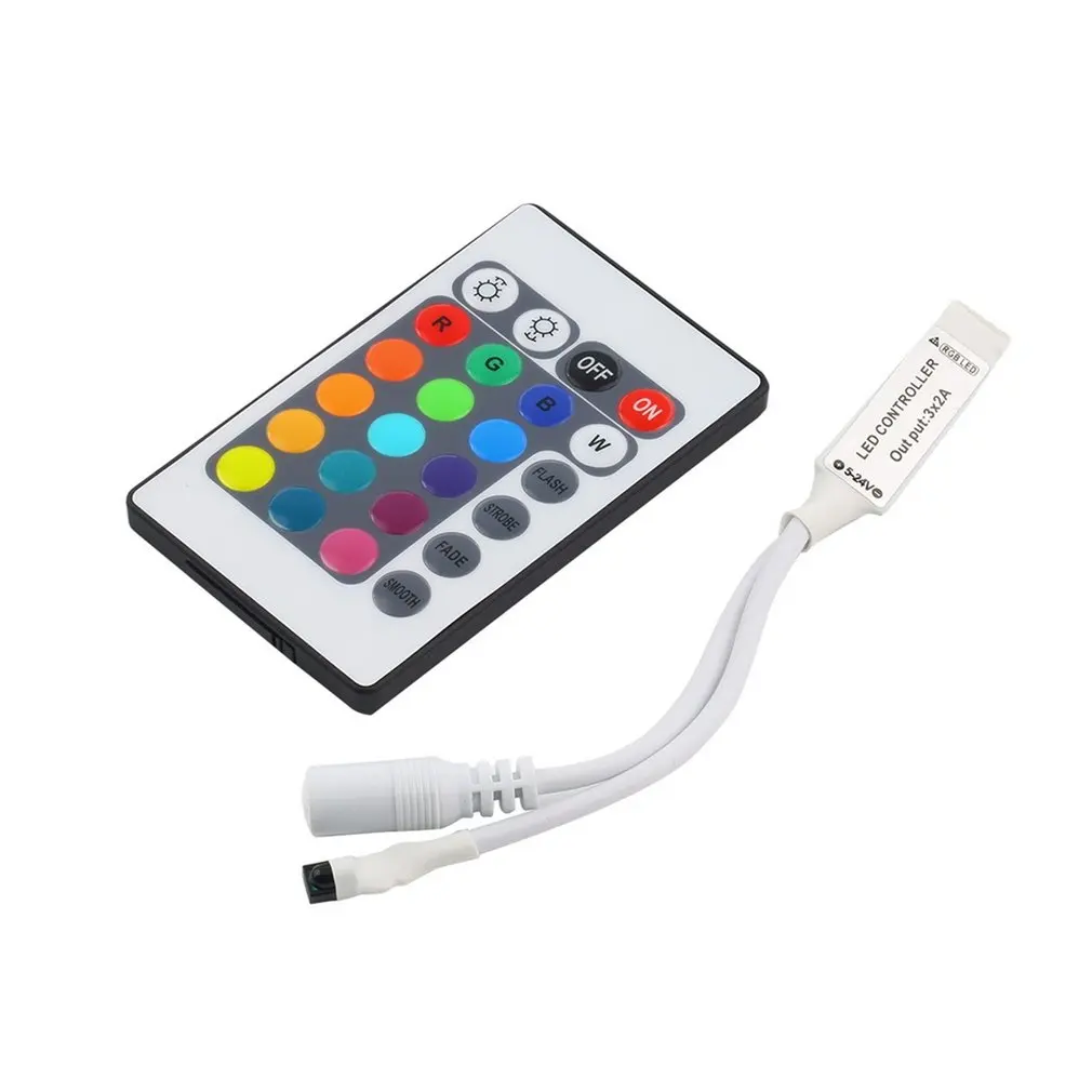 

Controller 24 Keys IR Remote Controller Wireless for SMD3528 SMD5050 RGB LED Strip lights High quailty Worldwide Store