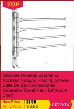Estante Prateleira Parede Etagere Lazienka Estanteria Rotatable Salle De Bain Wall Shower Accessories Towel Rack Bathroom Shelf