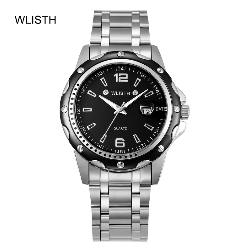 

New Chic Watch Men Mesh Ultra-thin Stainless Steel Quartz Wrist Watch Male Clock hombre Chronograph Auto Date Hand Waterproof