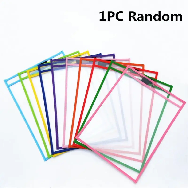 

Pockets Can Be Reused Perfect for Classroom Organization, Plastic Reusable Pocket, Teaching Supplies
