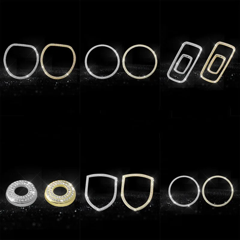 Автомобильный Стайлинг серебряное рулевое колесо громкое кольцо оконная Кнопка