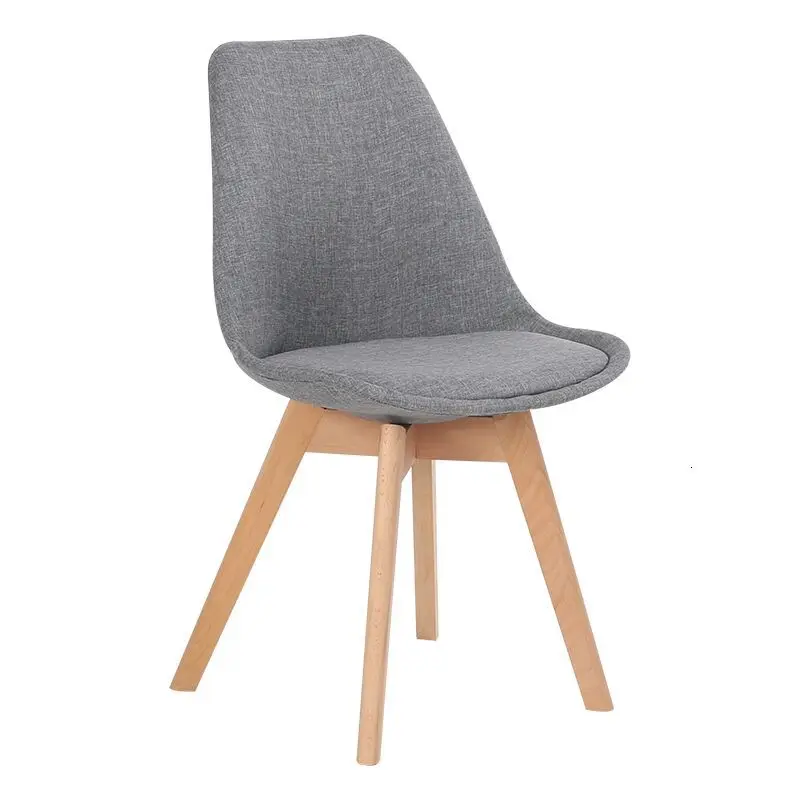 

Simple Modern Home Dining Chair Back Office Creative Solid Wood Nordic