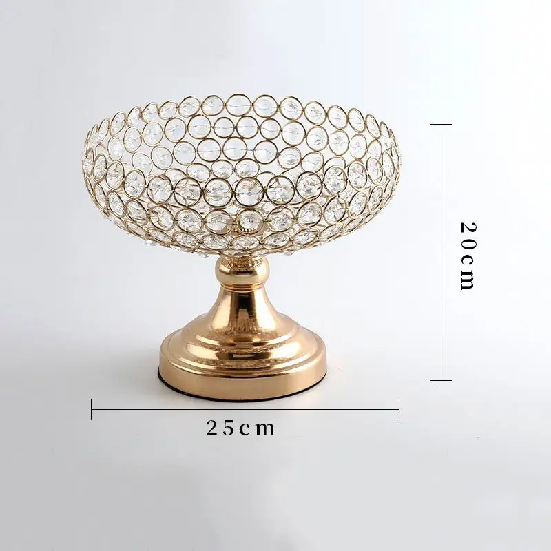 Прозрачная металлическая тарелка для фруктов поднос орехов домашнее украшение