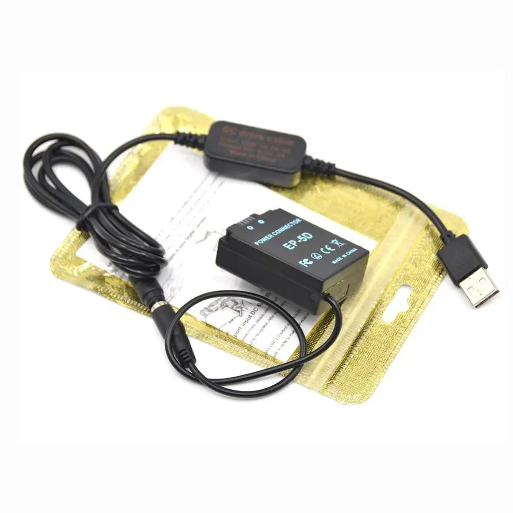 USB накопитель EH 5 В 8 4 кабель внешнего аккумулятора постоянного тока + муфта ENEL21