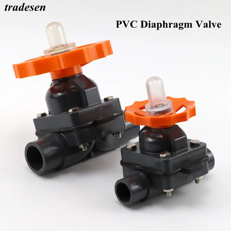 Диафрагменный клапан затвора из НПВХ OD20 ~ 110 мм фитинги для промышленных