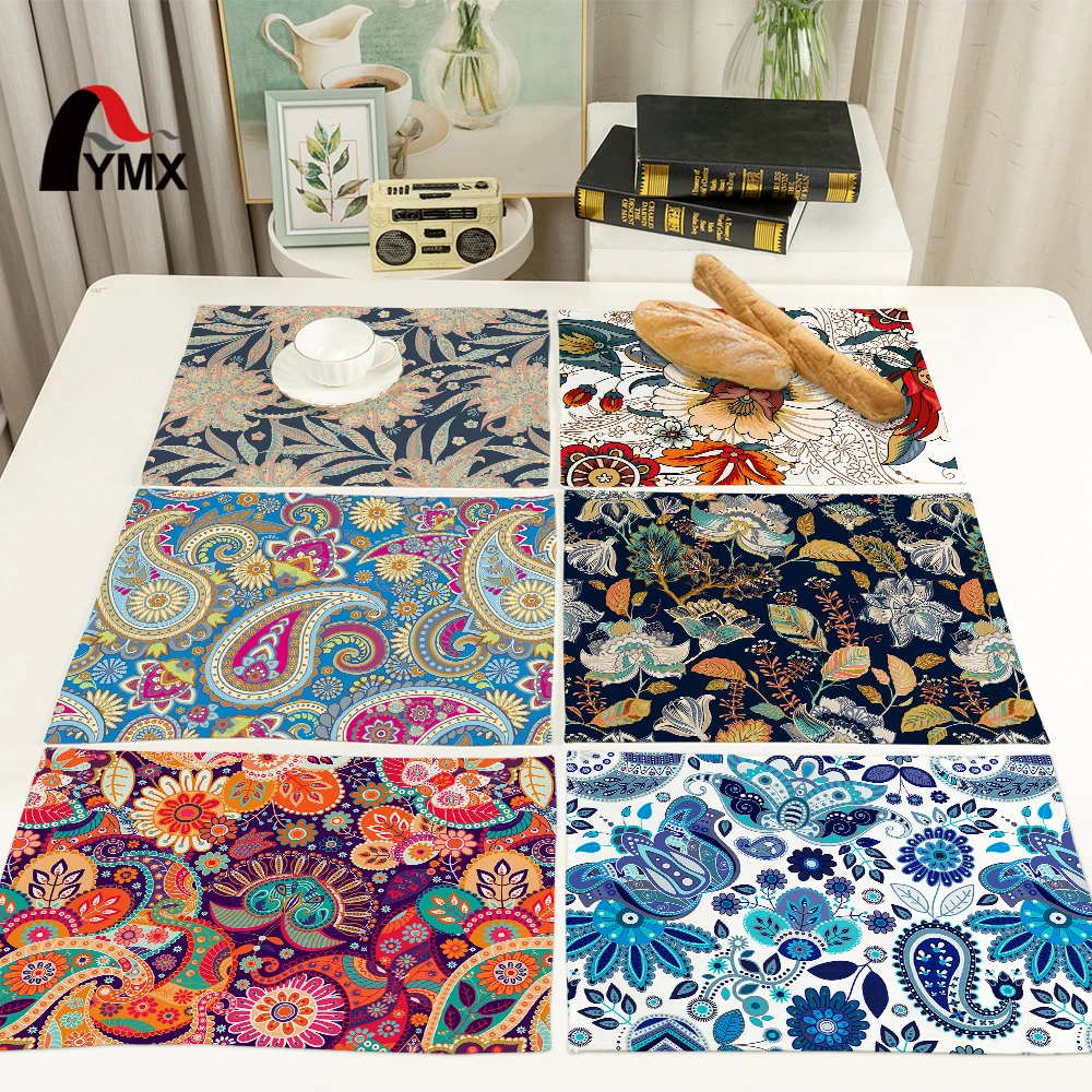 

Pymx салфетки с хризантемами, цветные, в форме капли дождя, салфетки для дома, кухни, защита для предотвращения ожогов