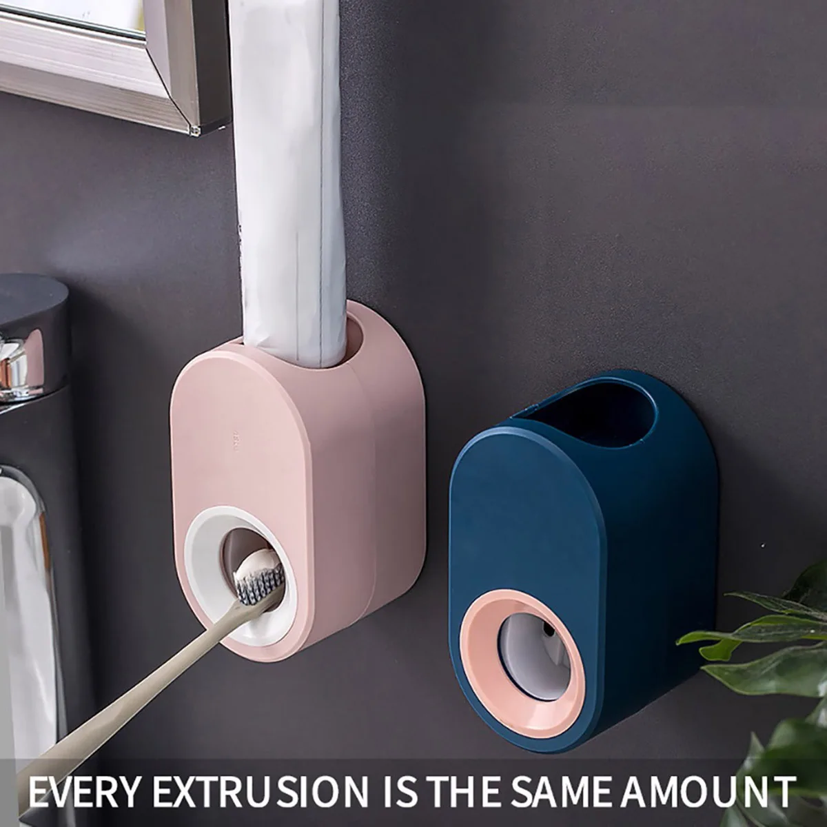 

Bathroom Accessories Automatic Toothpaste Dispenser Wall Mount Toothpaste Squeezer Holder Stand Oothpaste Holder