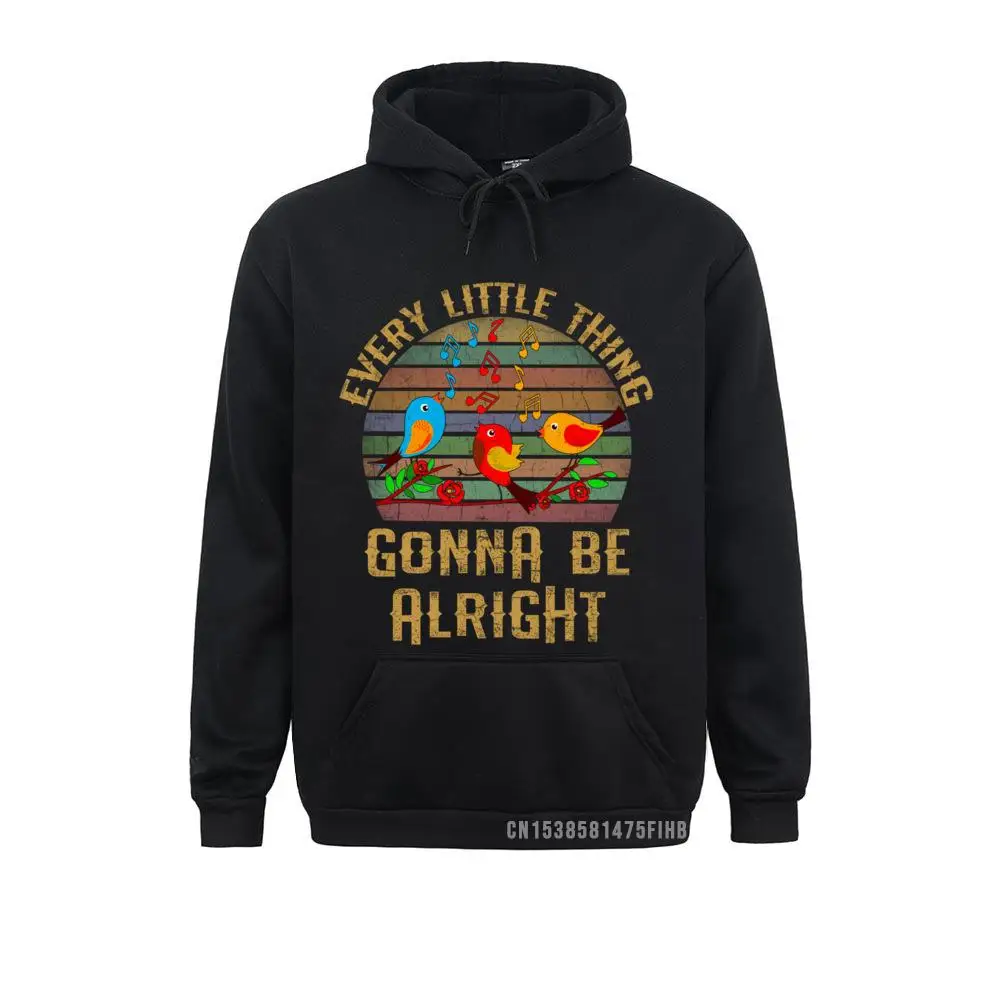 

Every Little Thing Is Gonna Be Alright Harajuku Little Birds Group Hoodies Mens Sweatshirts Vintage Sportswears Plain