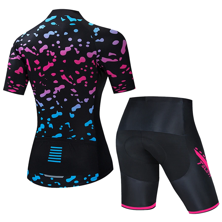 Teleyi Pro команда Велоспорт Джерси комплект женская летняя велосипедная Одежда MTB Ropa
