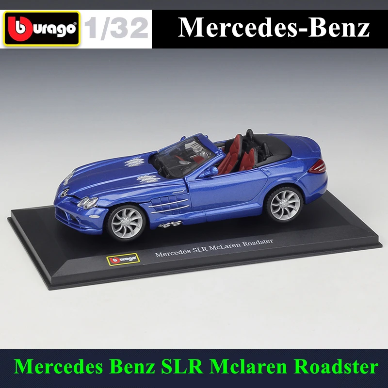 Модель автомобиля Mercedes Benz SLR Bburago 1:32 модель из сплава оргстекл пылезащитный