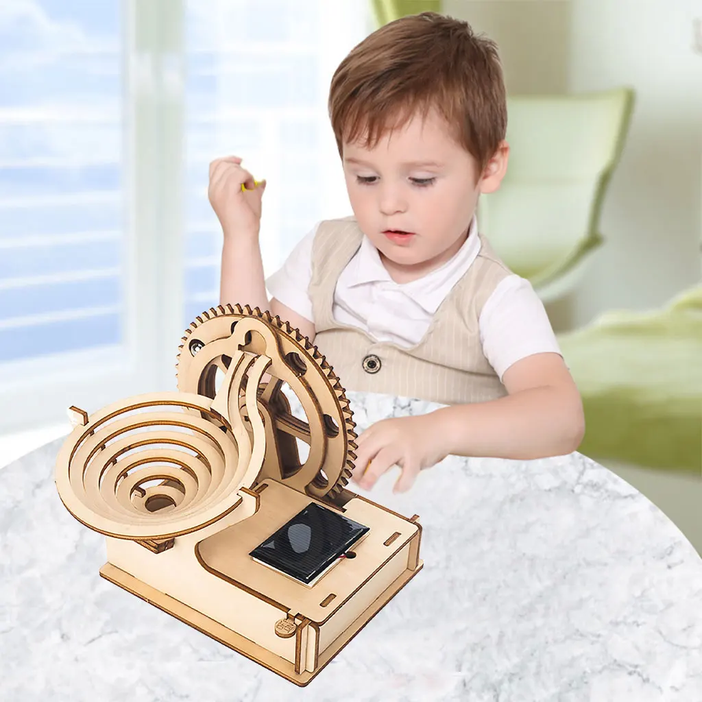 

DIY Handmade 3D Wood Puzzles Self Assembling Brain Teaser Toy for Adults Kids Home Decor Festival Gift