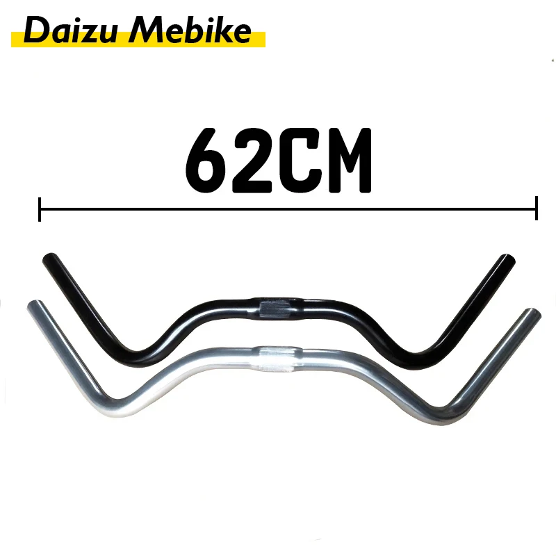 

62cm Riser Bar For Mountain Road Bike Bicycle Aluminum Alloy Handlebar Black Sliver For Electric Bike bicicleta electrica