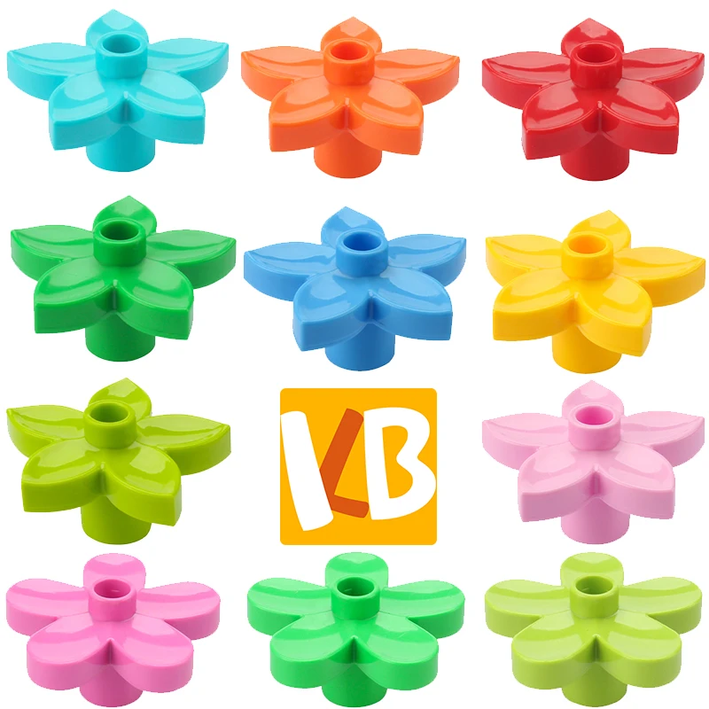 

Plant Series Big Building Blocks Flower Grass Tree Fruit Adornment Accessories Compatible Scenes Assemble Toys For Kids Bricks
