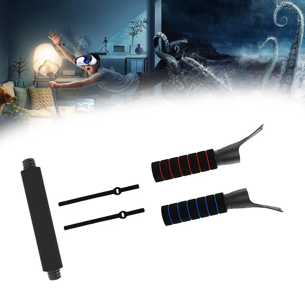 

Long Stick Dual Handle Gamepad For Oculus Quest 2, VR Playing 1 Games Stand Accessory Extension S Quest Grips Or Saber Rift H4M6