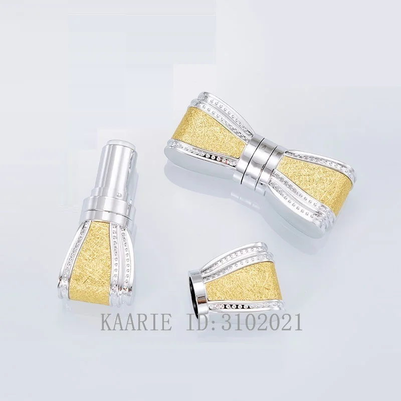 

10/30/50pcs Colorful Shiny Bow Empty Portable Lipstick Tube 12.1mm Lip Balm Bottle Lipstick Shell Packaging Cosmetics Refillable