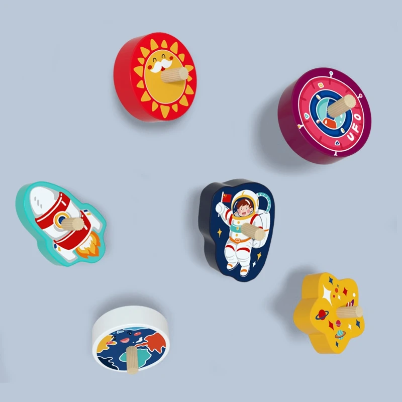 

Kids Wooden Ramp Race Track Toys Space Astronaut Track Gliding Racing Cars Toys Children Track with Pull Back Cars Toys