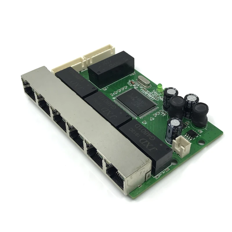Поо PBC 8 порт Gigabit Ethernet коммутатор портов met pin way header 10/100/1000 m концентратор 8way