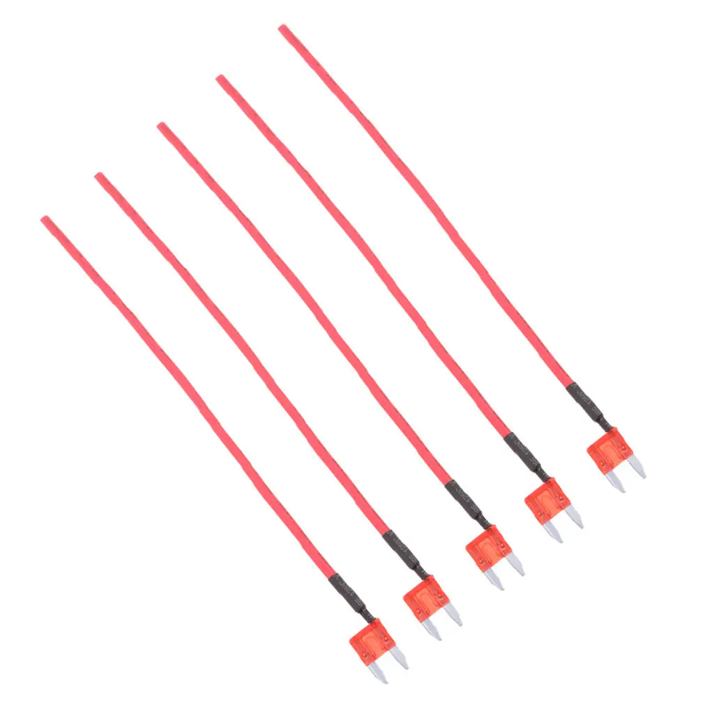 

5 шт., предохранители APM Mini Blade с проводом 16 AWG 10 А 32 в ATM